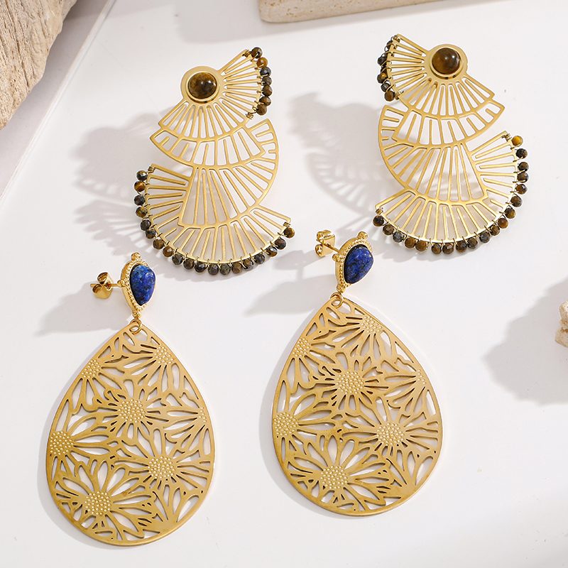 Ivanda Filigree Teardrop Earrings Lapis YWD8-E2504970 Ivanda Filigree Teardrop Earrings Lapis YWD8-E2504970 - view 5
