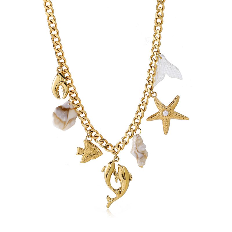 Ivanda Fruit Salad Charm Necklace Gold CHXL02076-1 - view 5