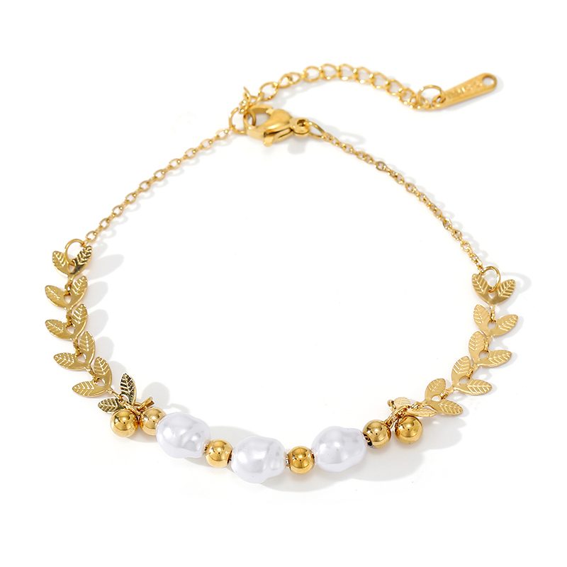Ivanda Crystal Heart Chain Bracelet Gold CHOS-0852-J-W Ivanda Crystal Heart Chain Bracelet Gold CHOS-0852-J-W - view 4